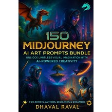(영문도서)150 MidJourney AI Art Prompts: Inspiring Visual Ideas for Artists Creators & AI... Paperback, Independently Published, English, 9798286935529