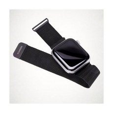 EGARDEN 워치 메탈스트랩 밀레니즈루프 밴드 블랙 7 6 5 4 3 2 1 SE 전 기종 호환 가능 EGAPMTSBL 1543083