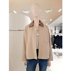 [백화점 정품] 숲 레자 배색카라 숏점퍼 SC3UJ90