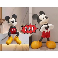 1+1 미키 피규어 2세트 인테리어소품 개업 매장선물 장식품 30cm