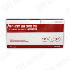 테라세이프 멸균 진료용 장갑 라텍스 글러브 50조, 1개, L
