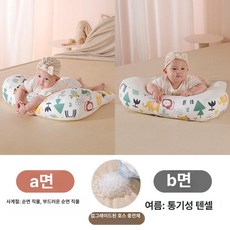 데이희 신생아역방쿠 수유쿠션 아기베게, 42x55x10cm, [텐셀통기성PE소프트튜브충전재] 포레스트 파크