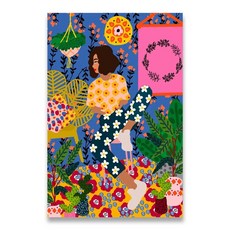 클래식 벽 예술 레트로 식물 프린트 포스터 거실 침실 장식 그림, E. 30x40 Full Square