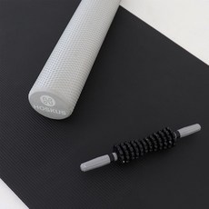 호스커스 자이언트 NBR 요가 운동 매트 15mm, 블랙