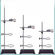 스테인리스 실험용 철제 스탠드 세트 40~100cm 플라스크 시험관 클램프 포함, 1개