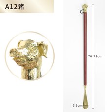 糊塗鞋匠 十二生肖獸首鋅合金鞋拔, 1個, A12豬