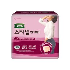 스타일 언더웨어 여성용 슬림 중형 10매 8팩, 8박스
