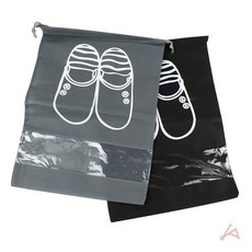 제임스마켓 컬러 신발 보관 주머니 슬리퍼가방, 그레이