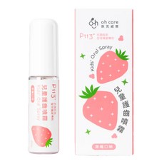oh care 歐克威爾 兒童護齒噴霧 兒童口腔噴霧劑 波力 Poli 健齒噴霧 護齒噴劑 含氟 護齒慕斯 兒童牙膏, 1個, 水蜜桃護齒噴霧 / 0442