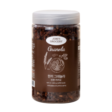 무설탕 한끼 그래놀라 진한 카카오 무설탕 시리얼 무가당 다이어트 수제 간식 260g 2개, 1개