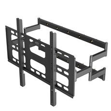 UNHO 철제 대형 벽걸이 TV 거치대 55-100인치 하중 120KG 상하 좌우 각도조절 브라켓 삼성 LG 호환, 1개