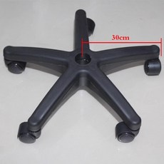 회전의자 바퀴 26cm 고정 캐스터 이동식 의자 A형, 30cm 올블랙 바퀴 5개 포함, 1개