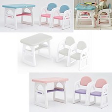 바른자세 공부습관 아기책상n의자 1인set 좋은습관 어린이날선물 놀이책상 어린이집, 그린 1인세트
