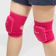 어린이 두툼한 충격방지 무릎보호대 무릅패드 밴드 유아 스포츠 농구, 핑크