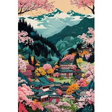 프레임 없는 일본 크레인 벽 장식 우아한 새 포스터 아시아 스타일 아트워크 평화로운 날아다니는 크레인, [05] 4, [04] 30x45cm no frame, 05 TL1763