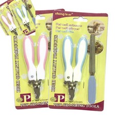 삼땨 펫그루밍 발톱가위갈이세트M 핑크 고양이발톱깎이 고양이손톱깎이 강아지발톱깎이