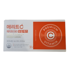 휴온스 메리트C&D 듀얼 메가 고함량 비타민C 3000 비타민D 5000 2개월분 60포 1박스, 1개, 186g