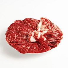 미트포테이블 소한마리 세트 살치살 차돌박이 우삼겹 소갈비살 부채살 캠핑 구이용, 온가족 세트(살치+갈비+부채+등심+우삼겹)