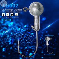 釣友俱樂部 鉛頭鉤 1-10g JIG HOOK 適用鱸魚 JIG002 釣具, 1個, 2G(請拍10的倍數)