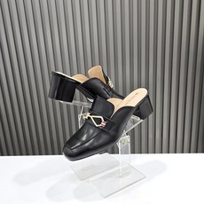 탠디by미셸 여성 스퀘어 부드러운가죽 골드버클 쿠션 5cm 블로퍼(12P3012C)