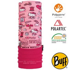 西班牙 BUFF Hello Kitty兒童保暖刷毛圍脖 Polartec多功能頭巾 頸圍 圍巾，柔軟舒適，可愛保暖