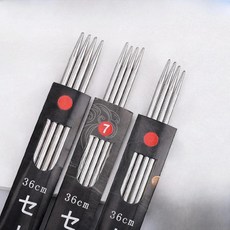 뜨개질 바늘 수제 스웨터 대나무 롱 니들 도구 키트 홈 텍스타일 재봉, 1개
