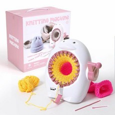 자동뜨개질 니팅머신 모자뜨는기계 자동뜨게 목도리 DIY 실 니트 수세미 689B 1 털실 선물, J. 833-1