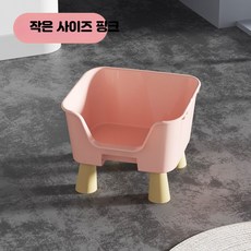 하우스 물방울모양 강아지 고양이 쿠션 반려동물 분리세탁 세련된, 1개, 사각 반폐쇄형  고양이 집핑크