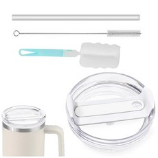 대용량 텀블러 호환 밀폐뚜껑 20oz 30oz 40oz 교체뚜껑 887ml 591ml 1180ml, 흰색, 1세트
