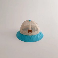 백백이나라 유아동 여름매쉬 벙거지모자