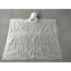 일회용 레인우비 빗물 우의 우비 50개, 128x102cm, 1개, 화이트 50개
