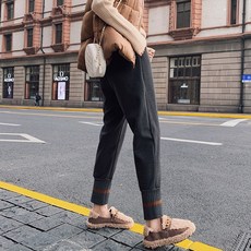 임산부바지 자녀 가을 겉옷 루즈핏 캐주얼 면바지 봄가을 얇은 스포츠 무바지 가을 레깅스 패션