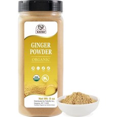 52USA 생강 파우더 226.8g8온스 잘게 갈린 뿌리 베이킹 요리 차를 프리미엄 향신료 시즈닝 생 글루텐 프리 첨가제 242134, 52USA 유기농 생강 뿌리 파우더 226.8g(8온스
