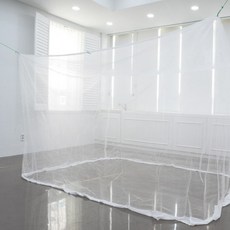 실내 모기장 중대형 화이트 6인 침실용 210x300x180cm, 상세페이지 참조