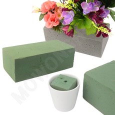 꽃꽂이 오아시스 꽃 식물 지지대 플로랄폼 플로럴폼 꽂꽂이스폰지 꽂꽂이폼, 1. (생화용), 1개