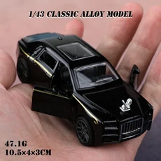 (가방)1:43 롤스로이스 팬텀 합금 모델 자동차 시뮬레이션 차량 어린이 합금 자동차 소년 장난감 모델 자동, 02 Phantom Black