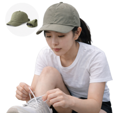 YU 접이식 메쉬 쿨 러닝모자 초경량 남녀공용, 1개, 올리브카키