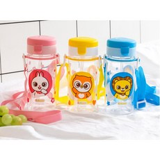 에디슨 국산 프렌즈 흘림방지 트라이탄 빨대컵, 토끼래니, 1개, 350ml