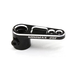 알루미늄 스티어링 서보 암 혼 블랙 레드 블루 트랙사스 자동차 크롤러용 대토크 디지털 코어리스 부품, 색상: 3. Black, 1개