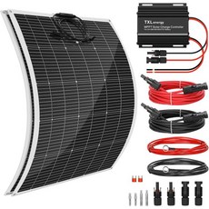 골프 카트용 280W 유연한 태양광 패널 키트 140W2 MPPT 충전 컨트롤러 36V48V60V72V 1120Wh일 세대로 카트를 완전히 충전할 수 있습니다2개 택배 배송, 02