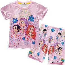 KPOP 케데헌 홈웨어 반팔 수면 잠옷 파자마 조이 내복 미라 루미 가을