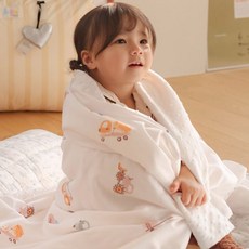 비비엔다 모달 극세사 아기 담요 블랭킷 신생아 사계절 겨울이불 붕붕스토리 L, M(70x100cm / 신생아용), 웜베이지