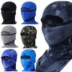 지원군몰 여름용 쿨 바라클라바 김서림방지 3D 입체형 냉감 복면마스크, 페인팅-하늘, 1개