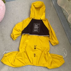 LIFELIKE 狗狗全包覆彈性雨衣, 1個, 黃色