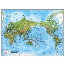 세계지도(지세)(메르카토르도법)(한글)(국전지2매):(코팅원지-부착용), 성지문화사, 편집부 저