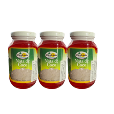 필리핀 Nata de Coco (Coco gel) 나타드 코코 (레드)340g, 3개, 340g