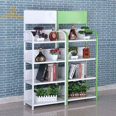 商用藥局機油收納飲料架 簡易小貨架 樣品展示架, 加厚承重綠白5層, 1個