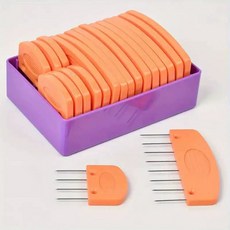 블로킹보드 폼 매트 DIY 키트 크로세 뜨개블로킹 핀 도구, 1개, 코랄오렌지