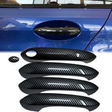 門拉手蓋 適用於 BMW G05 G07 X5 X7 G02 X4 X4M 亮光碳纖維紋飾板