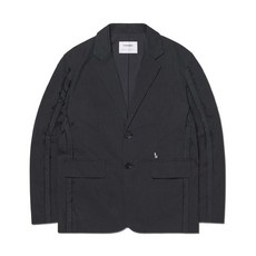 [노매뉴얼] ROUGH CUT OVERSIZED JACKET - BLACK